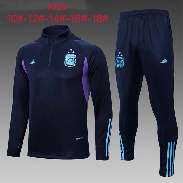 Ninos Sudadera De Training Argentina 2023/24 Azul